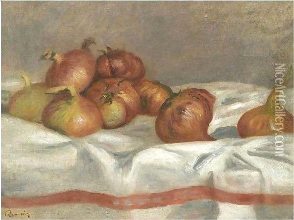 Nature Morte Aux Oignons Et Tomates Oil Painting - Pierre Auguste Renoir