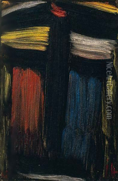 Grosse Meditation (Large Meditation) Oil Painting - Alexei Jawlensky