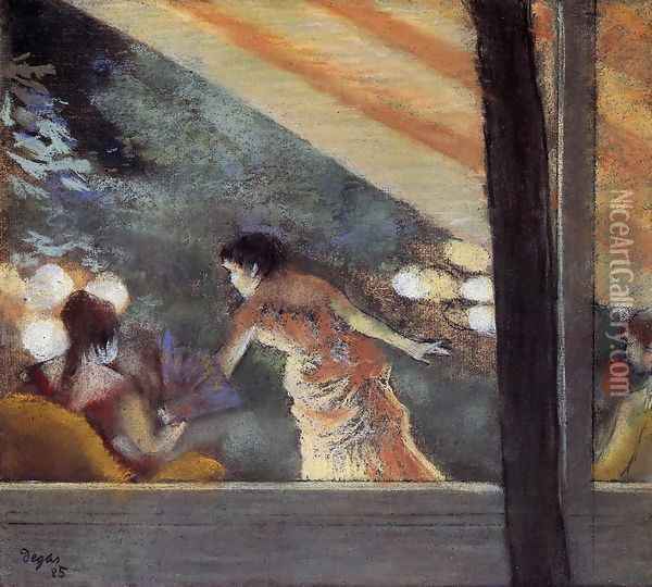 At the Cafe des Ambassadeurs Oil Painting - Edgar Degas