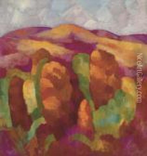 Mountains, No. 19 Oil Painting - Marsden Hartley