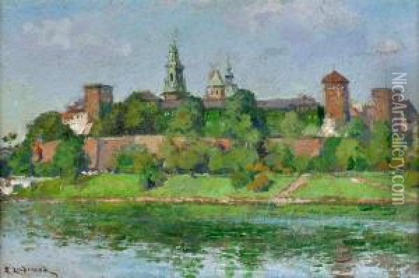 Widok Na Wawel Oil Painting - Emil Lindemann