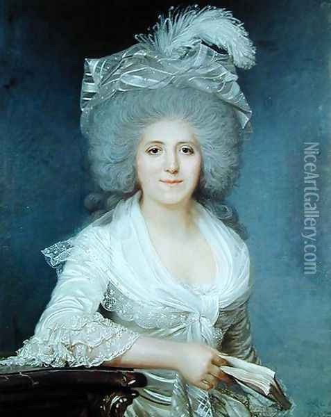 Portrait of Madame Jeanne-Louise-Henriette Campan, 1786 Oil Painting - Joseph Boze