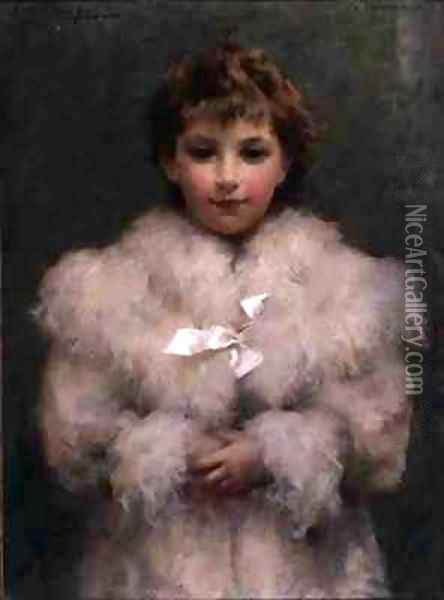 The Fur Coat Oil Painting - Stefani Melton Fisher