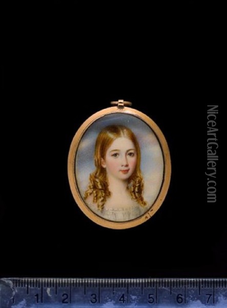 A Girl Oil Painting - William Egley