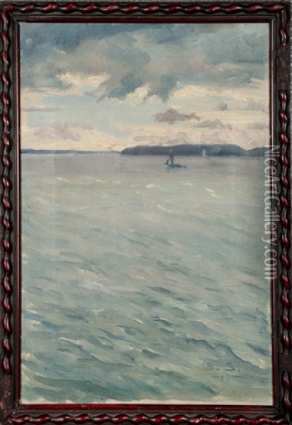 Sailing Oil Painting - Santeri Salokivi