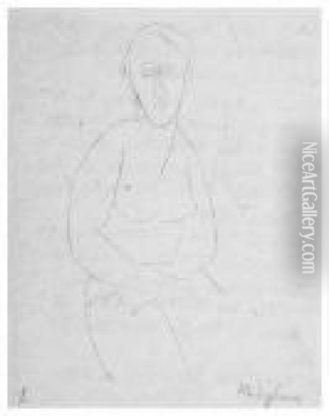 Femme Nue Debout (jeanne) Oil Painting - Amedeo Modigliani