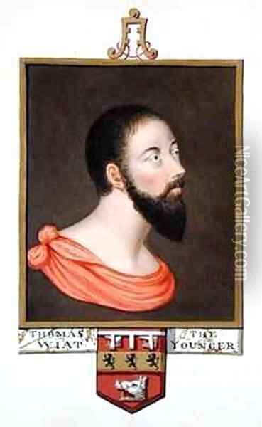 Portrait of Sir Thomas Wyatt the Younger from Memoirs of the Court of Queen Elizabeth Oil Painting - Sarah Countess of Essex