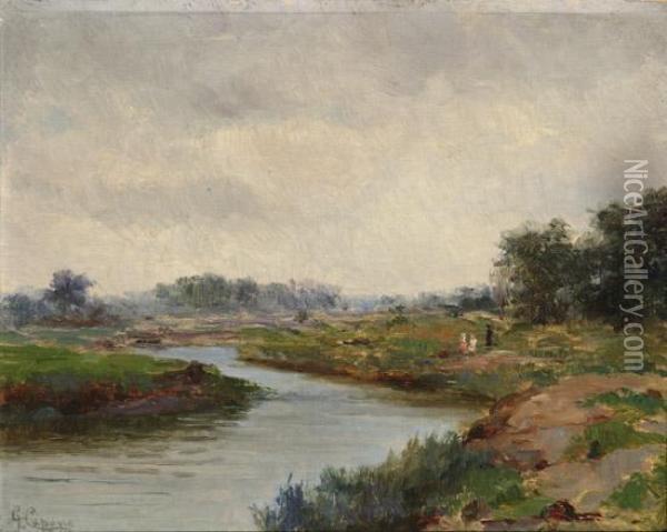 Bronx River, Eastchester, N.y. Oil Painting - Gaetano Capone