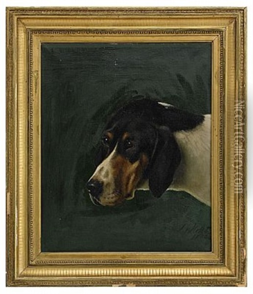 Hund Oil Painting - Johan-Gustaf von Holst