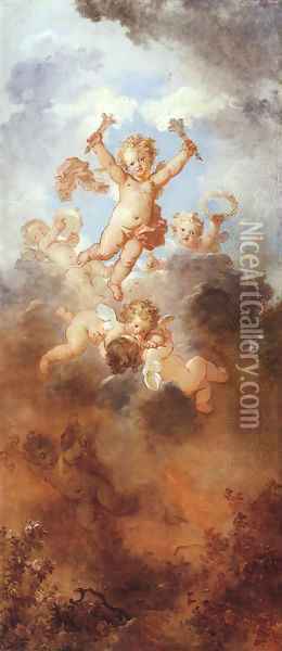 The Progress of Love 1771-1773 Oil Painting - Jean-Honore Fragonard