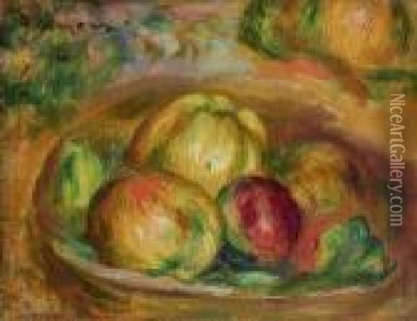 Compotier De Pommes Oil Painting - Pierre Auguste Renoir