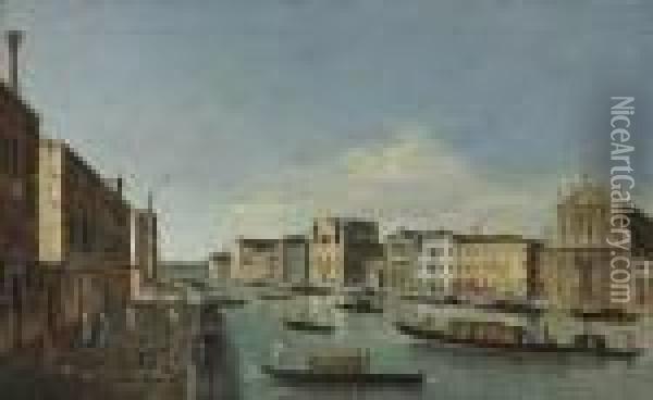 The Grand Canal Oil Painting - Apollonio Domenichini