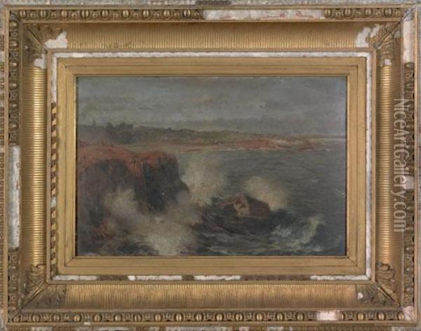 New England Coastal Scene Oil Painting - Winckworth Allan Gay