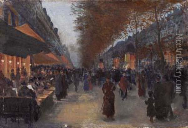 A Parigi Oil Painting - Jean, Giovanni Lessi