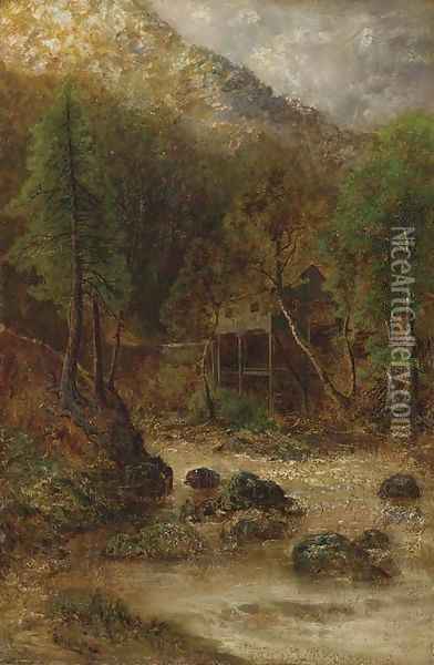 The Old Mill 2 Oil Painting - Ralph Albert Blakelock