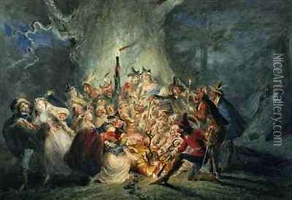 The Merry Wives of Windsor Oil Painting - George Cruikshank I