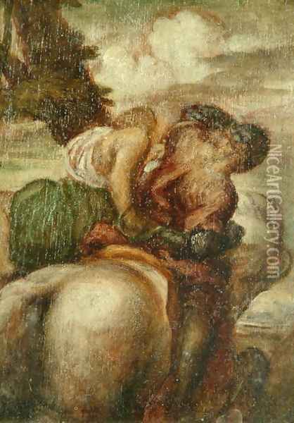 Odoric (1286-1331) and the Witch 2 Oil Painting - George Frederick Watts