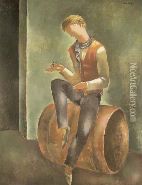 Young Man with Pipe Oil Painting - Eugene Zak