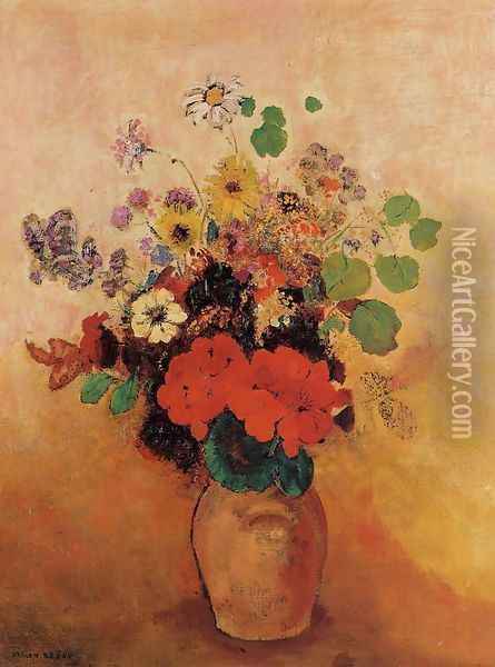 Vase Of Flowers11 Oil Painting - Odilon Redon