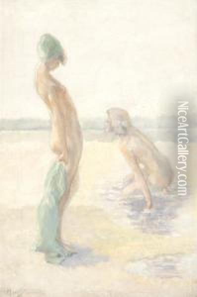 Bathers Oil Painting - Hendrik Van Steenwijk