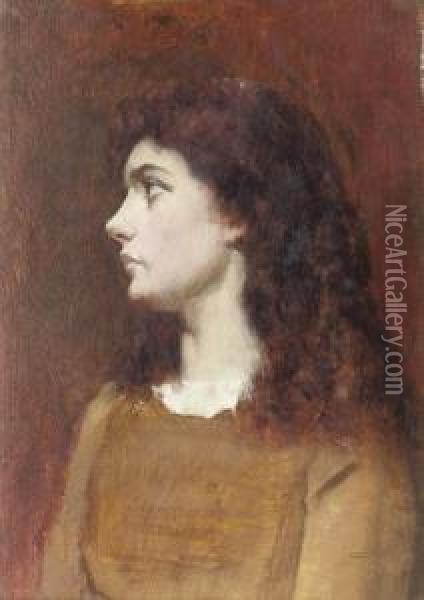 Distant Thoughts Oil Painting - William A. Breakspeare