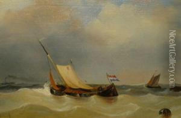 Marine Scenes Oil Painting - Jacob Ten Hagen