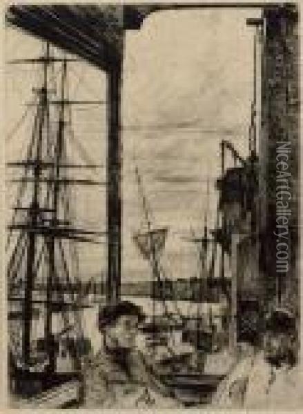 Rotherhithe (kennedy 66) Oil Painting - James Abbott McNeill Whistler