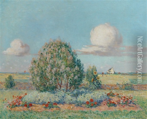 Parterre Fleuri Oil Painting - Ferdinand du Puigaudeau