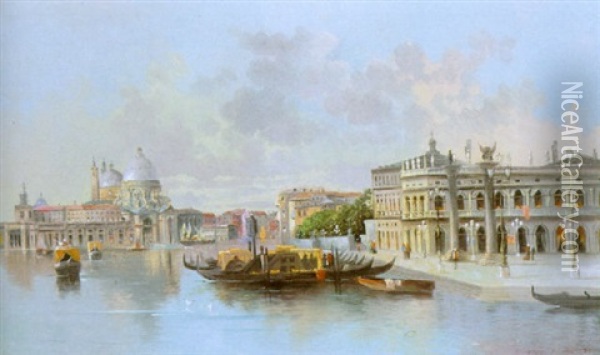 Parti Fra Venedig Oil Painting - Albert von Keller