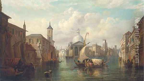 A Venetian capriccio Oil Painting - Alfred Pollentine