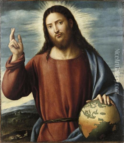 Cristo Redentore Oil Painting - Bernardino Licinio