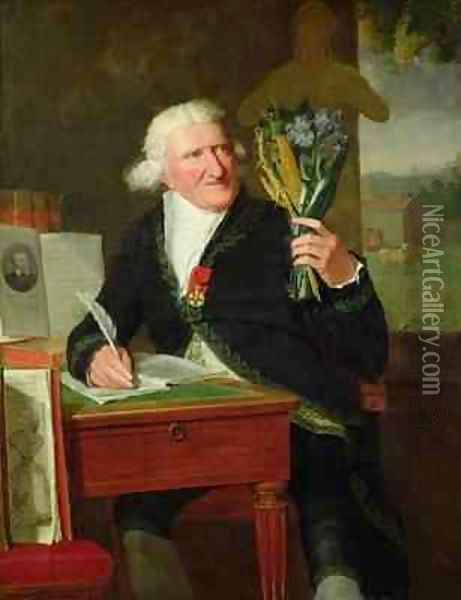 Portrait of Antoine Parmentier 1737-1813 Oil Painting - Francois Dumont