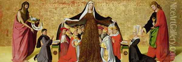 Madonna della Misericordia Oil Painting - Enguerrand Quarton