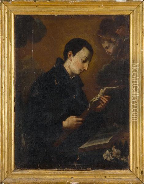 San Luigi Gonzaga Oil Painting - Ettore Romano