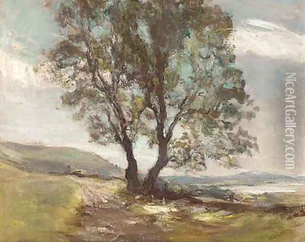 The lone tree Oil Painting - James Lawton Wingate