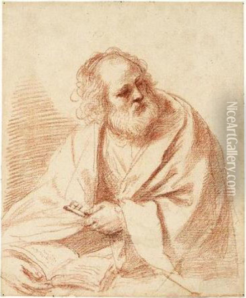 St. Peter Oil Painting - Guercino