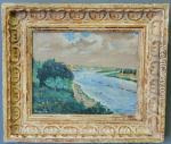 Seine River Oil Painting - Pierre Auguste Renoir