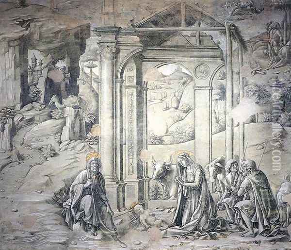 Nativity I Oil Painting - Francesco Di Giorgio Martini