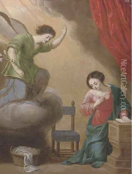 The Annunciation Oil Painting - Jacques Stella
