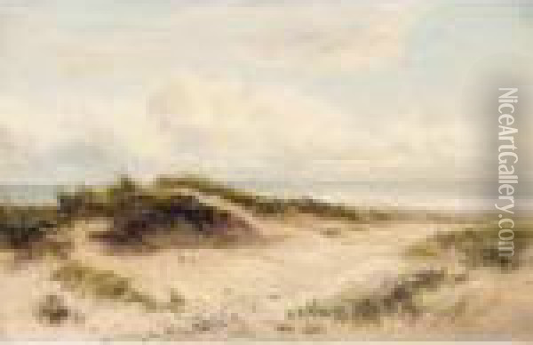 Sand Dunes Oil Painting - Benjamin Williams Leader