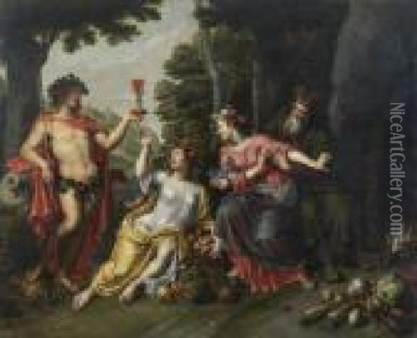 Les Quatre Saisons Oil Painting - Pieter III Casteels