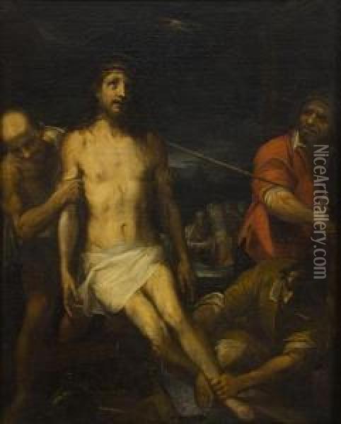 Flagellazione Di Cristo Oil Painting - Pietro Sorri