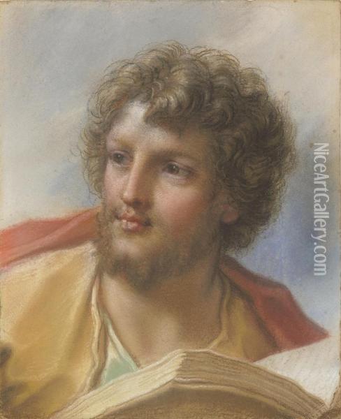 Head Of An Apostle Oil Painting - Benedetto Luti