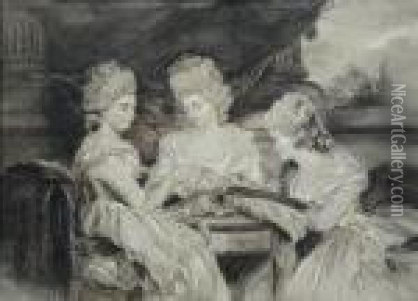The Ladies Waldegrave Oil Painting - Sir Joshua Reynolds