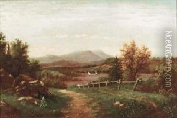 Country Landscape Oil Painting - Howard Hill