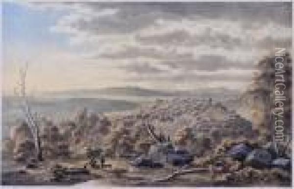 Guerard Top Of Mt Lofty Oil Painting - Eugene von Guerard