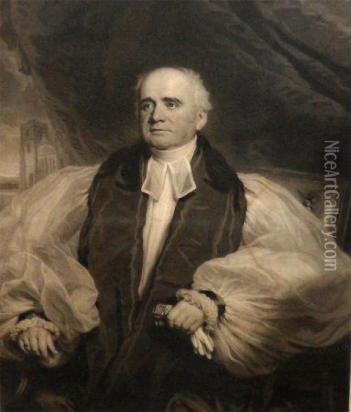 The Right Reverend Edward Copleston, Lord Bishop Of Llandaff Oil Painting - Samuel Cousins