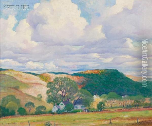 October In Long Neck
/a View Of Truro,massachusetts Oil Painting - Gerrit Albertus Beniker