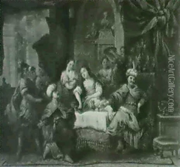 The Feast Of Ester Oil Painting - Gerard de Lairesse