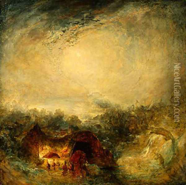 The Evening of the Deluge Oil Painting - Joseph Mallord William Turner